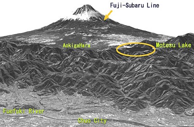 PRISM ile gözlemlenmiş olan Mt. Fuji